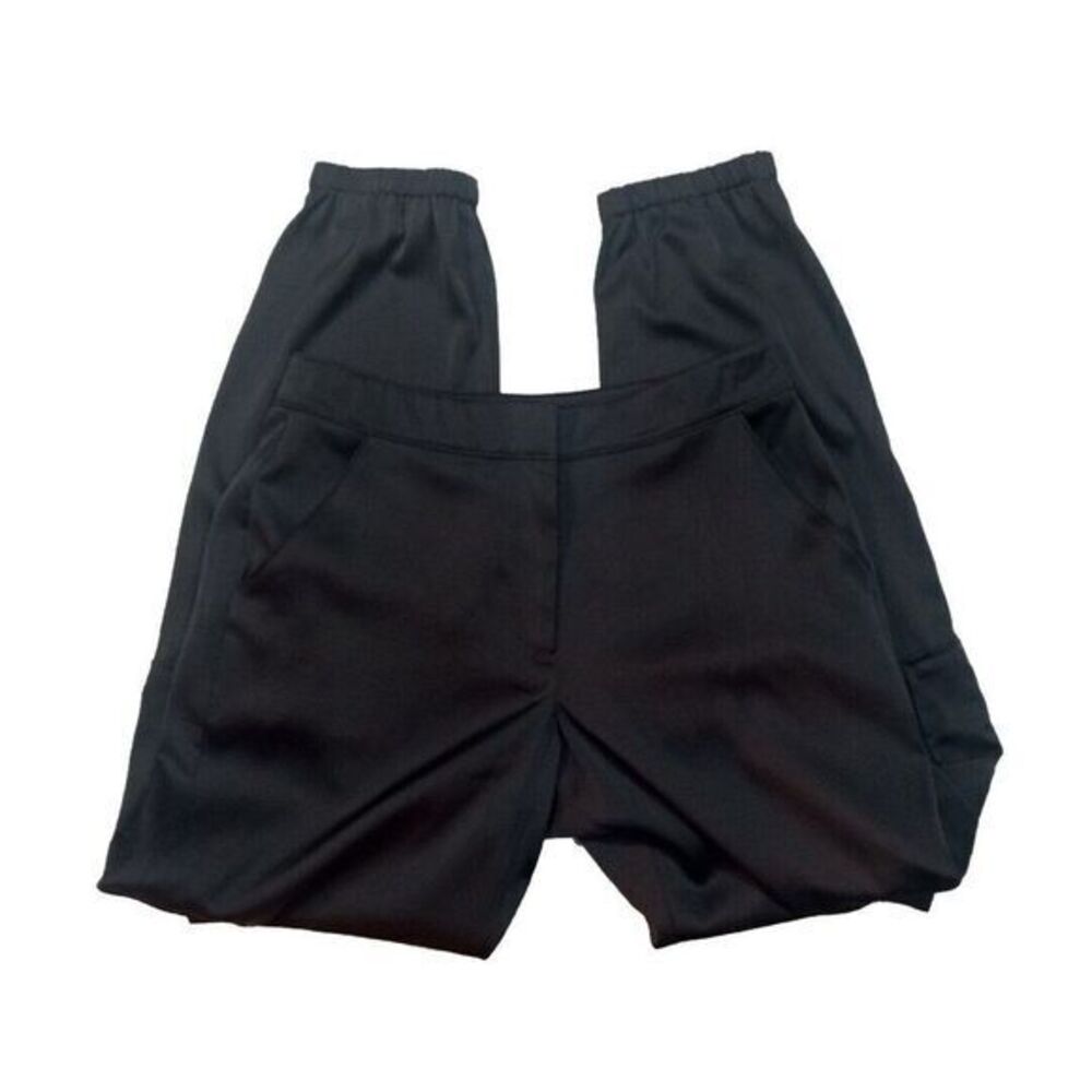 Guess Size 4 Style # W94B08R81K4 Black Cargo Satin Joggers